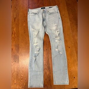Pacsun Jeans Mens Size 32x32 Light Wash Distressed Skinny